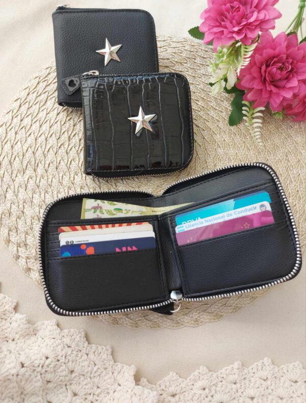 Billeteras pocket aplique estrella - Imagen 4