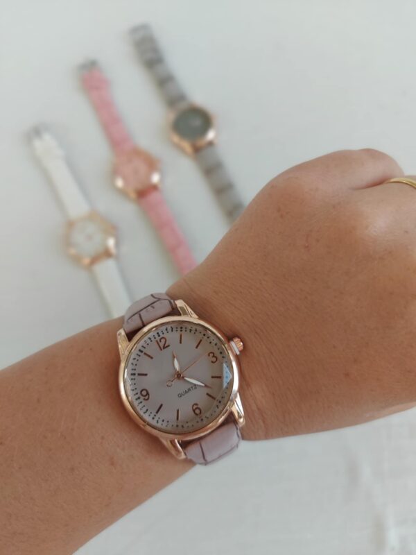 Reloj simil cuero croco - Imagen 8