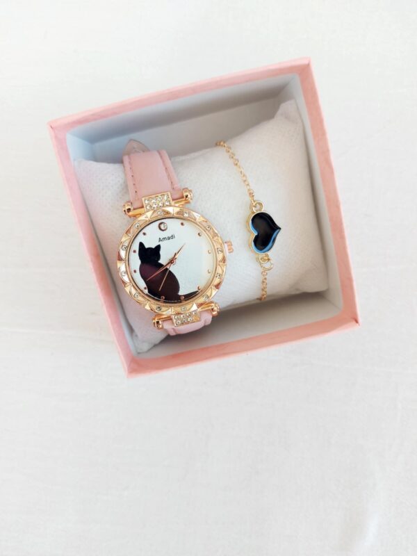 Reloj gatito en cajita con pulsera - Imagen 7