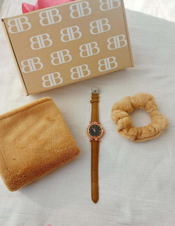 Box con cuello polar + scrunchie+ reloj - Imagen 8